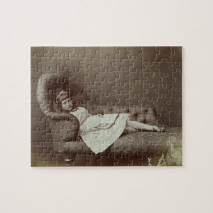 Portrait of Xie Kitchin (albumen print) Jigsaw Puzzle