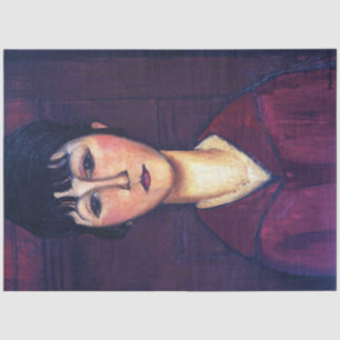 Portrait of Young Woman, Modigliani Tissue Paper