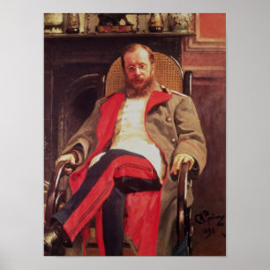 Portrait of Zesar Kjui , 1890 Poster