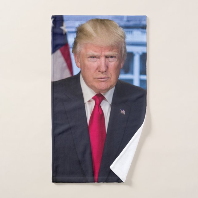 Portrait officiel de Donald Trump (Serviette à main)