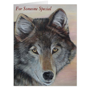 portrait original de la faune du loup gris