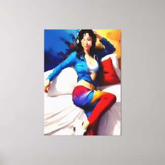 Portrait Painting Canvas Print