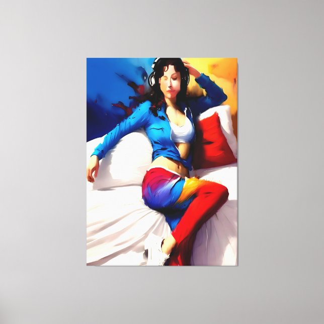 Portrait Painting Canvas Print (Front)