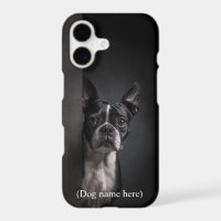 Portrait personnalisé de Boston Terrier