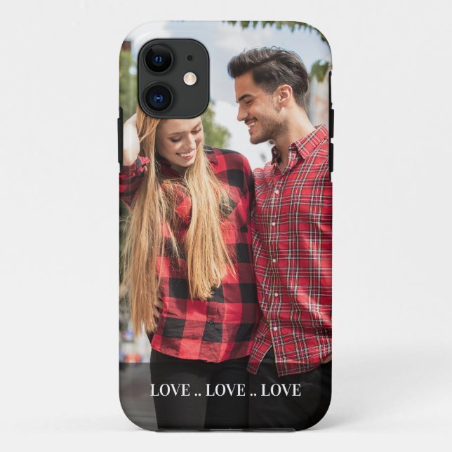 Portrait Photo Love Love Love Custom Case-Mate iPhone Case (Back)