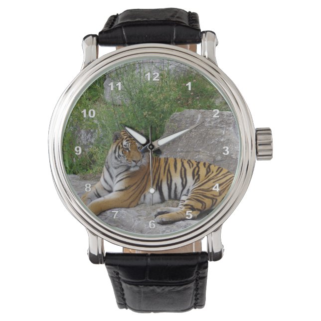 Portrait photo of a Siberian tiger Watch (Front)