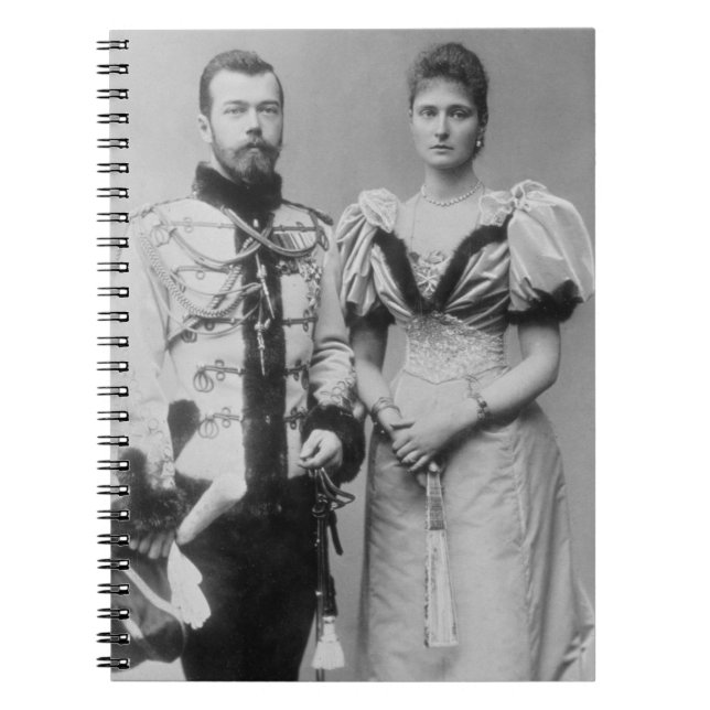 Portrait photograph of Tsar Nicholas II (1868-1918 Notebook (Front)