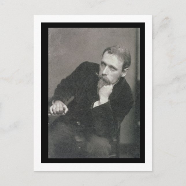 Portrait photograph of Walter Crane (1845-1915) by Postcard (Front)