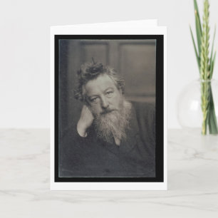 Portrait photograph of William Morris (1834-96) by Card