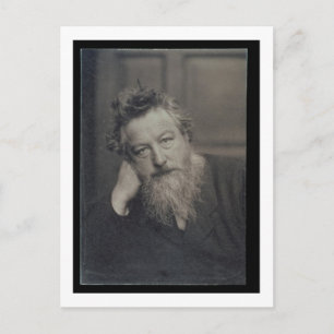 Portrait photograph of William Morris (1834-96) by Postcard
