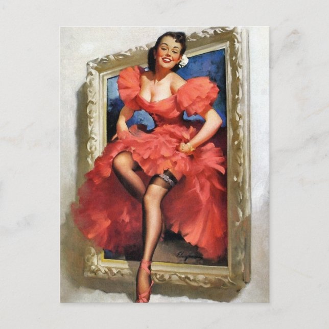 Portrait Pin-Up Postcard (Front)