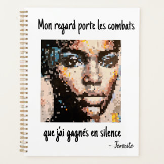 Portrait pixelisé puissant