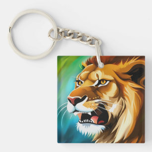 Portrait Posé côté Lion rugissant-57566