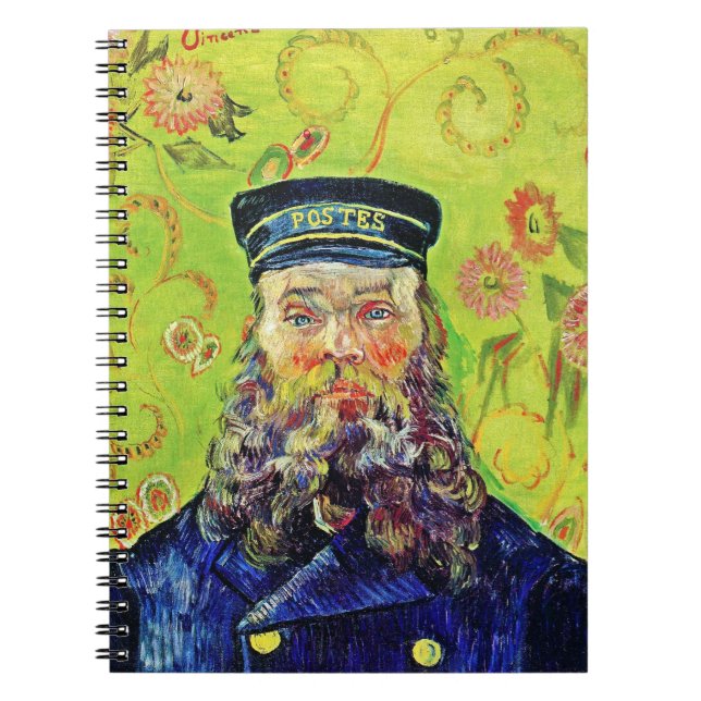 Portrait Postman Joseph Roulin Vincent van Gogh Notebook (Front)