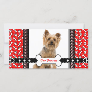Portrait pour animaux de compagnie Carte photo Paw
