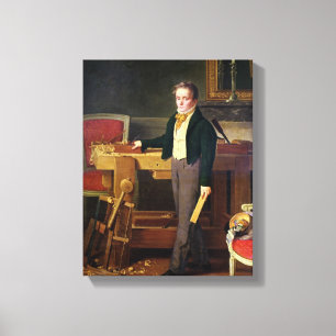 Portrait presumed to be Alfred de La Chaussee Canvas Print