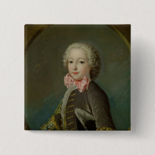 Portrait Presumed to be of the Duke of Tresme 2 Inch Square Button