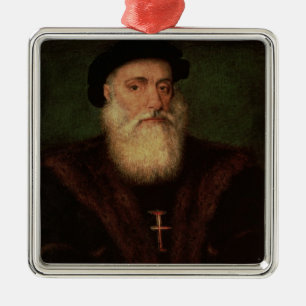 Portrait presumed to be of Vasco da Gama  c.1524 Metal Ornament