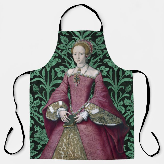 Portrait Princess Elizabeth Tudor, Queen  Apron (Front)