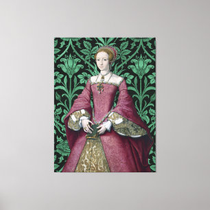 Portrait Princess Elizabeth Tudor, Queen Canvas Print
