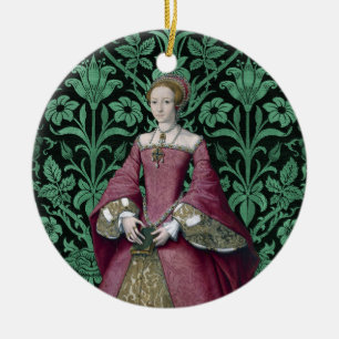 Portrait Princess Elizabeth Tudor, Queen  Ceramic Ornament