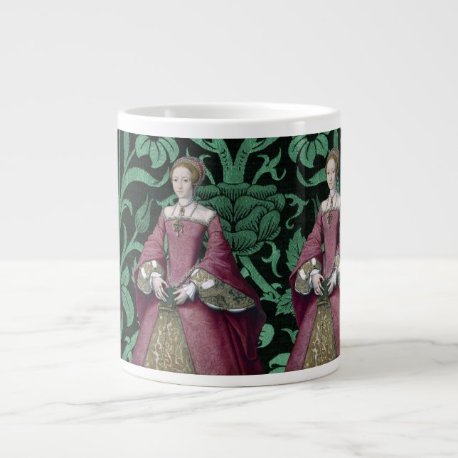 Portrait Princess Elizabeth Tudor, Queen  Large Coffee Mug (Front)