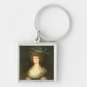 Portrait Queen Maria Luisa wife of King Keychain