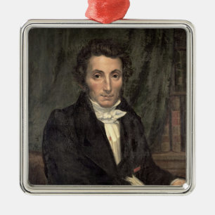 Portrait Rene of Caillie Metal Ornament