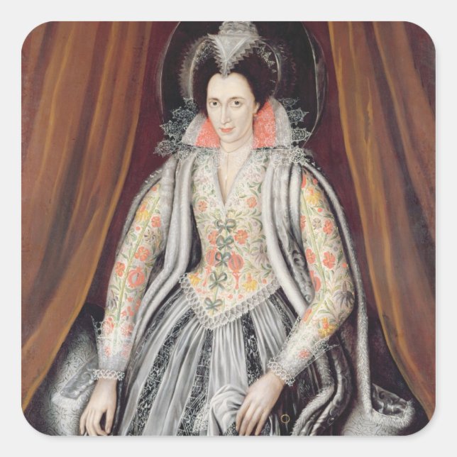 Portrait said to be Susan, Lady Grey Square Sticker (Front)