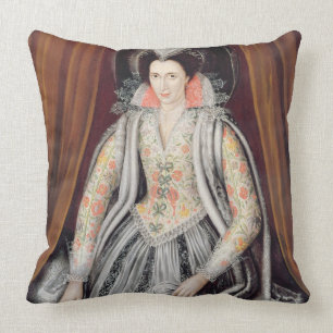 Portrait said to be Susan, Lady Grey Throw Pillow