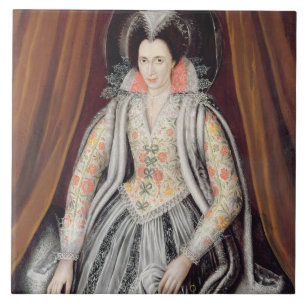 Portrait said to be Susan, Lady Grey Tile