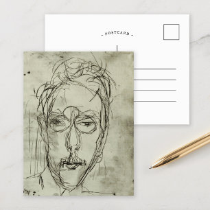 Portrait Schaeffer   Albert Müller Postcard