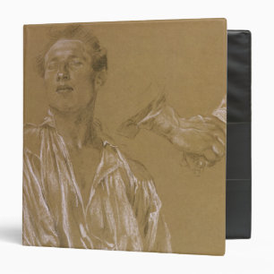 Portrait study of a man in a white shirt binder