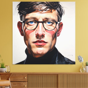 PORTRAIT THE FACEMAN N7 CANVAS PRINT