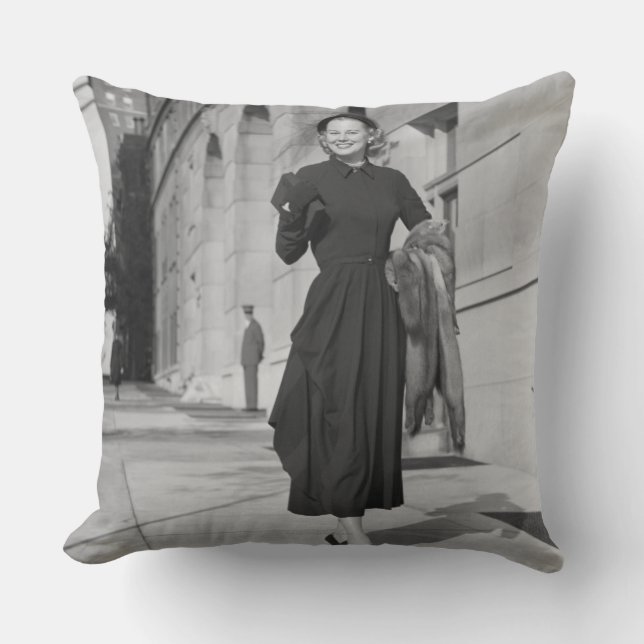 Portrait Throw Pillow (Front)