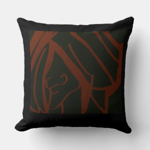 Portrait throw pillow