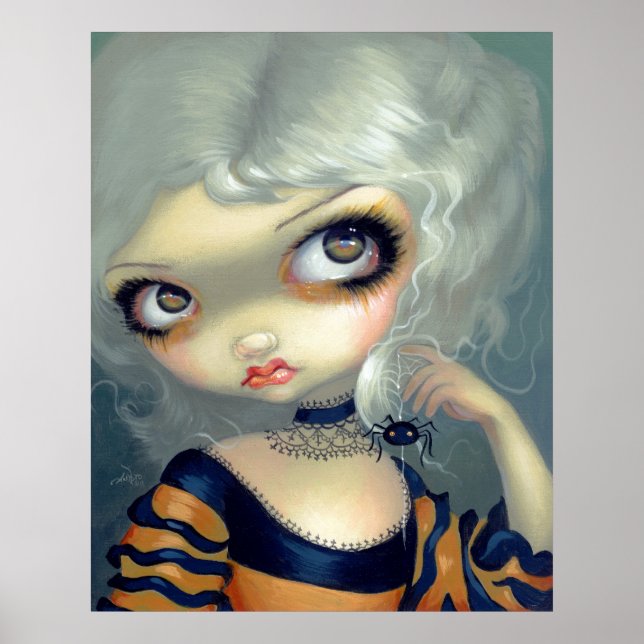 Portrait with a Spiderling ART PRINT gothic rococo (Front)