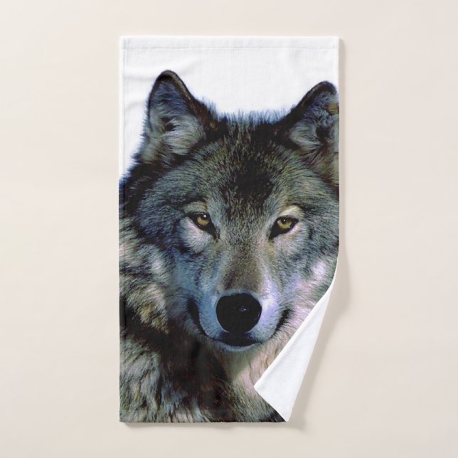 Portrait Wolf (Serviette à main)