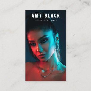 Portrait Woman Girl Photography Business Card