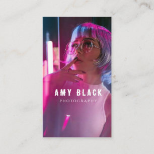 Portrait Woman Girl Photography Business Card