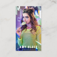 Portrait Woman Girl Photography Business Card