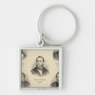 Portraits Governors of Wisconsin Louis P Harvey Keychain
