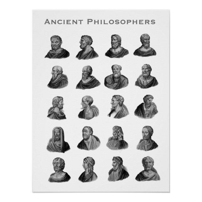 Portraits of Ancient Philosophers Poster (Front)