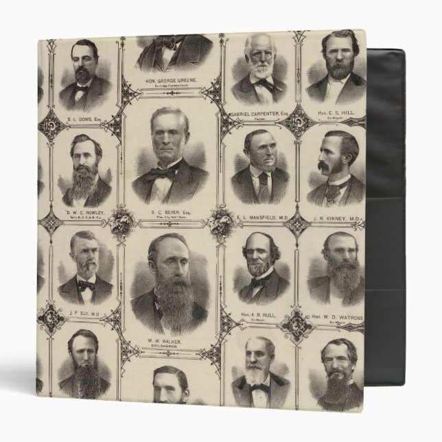 Portraits of Citizens of Cedar Rapids Binder (Front/Inside)