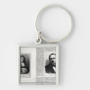 Portraits of Denis Papin and Etienne Lenoir Keychain