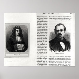 Portraits of Denis Papin  and Etienne Lenoir Poster