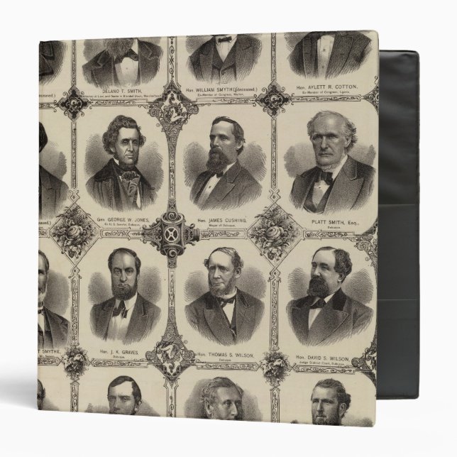 Portraits of EG Potter, Delano T Smith Binder (Front/Inside)