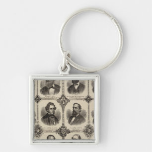 Portraits of EG Potter, Delano T Smith Keychain