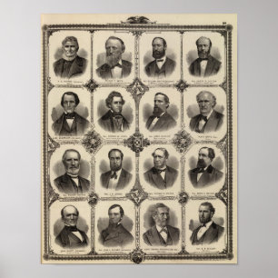 Portraits of EG Potter, Delano T Smith Poster