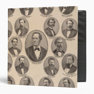 Portraits of Hon Thomas A Hendricks Binder
